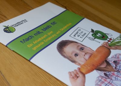 Grafik Design Umwelt & Soziales, Umweltinstitut München – Broschüre für Grundschulen