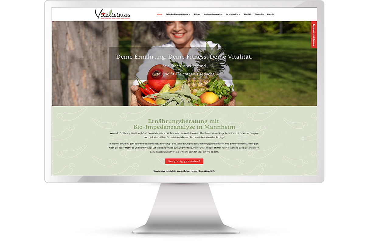 Website erstellen Ernährungsberatung
