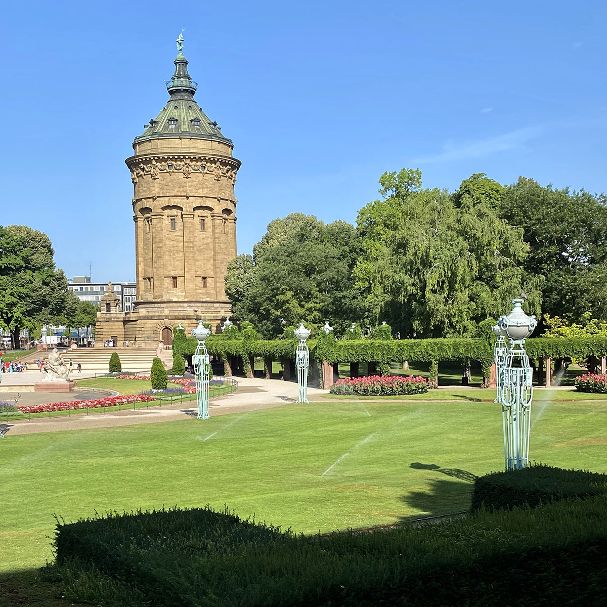 Wasserturm Mannheim mit Jugendstilpark