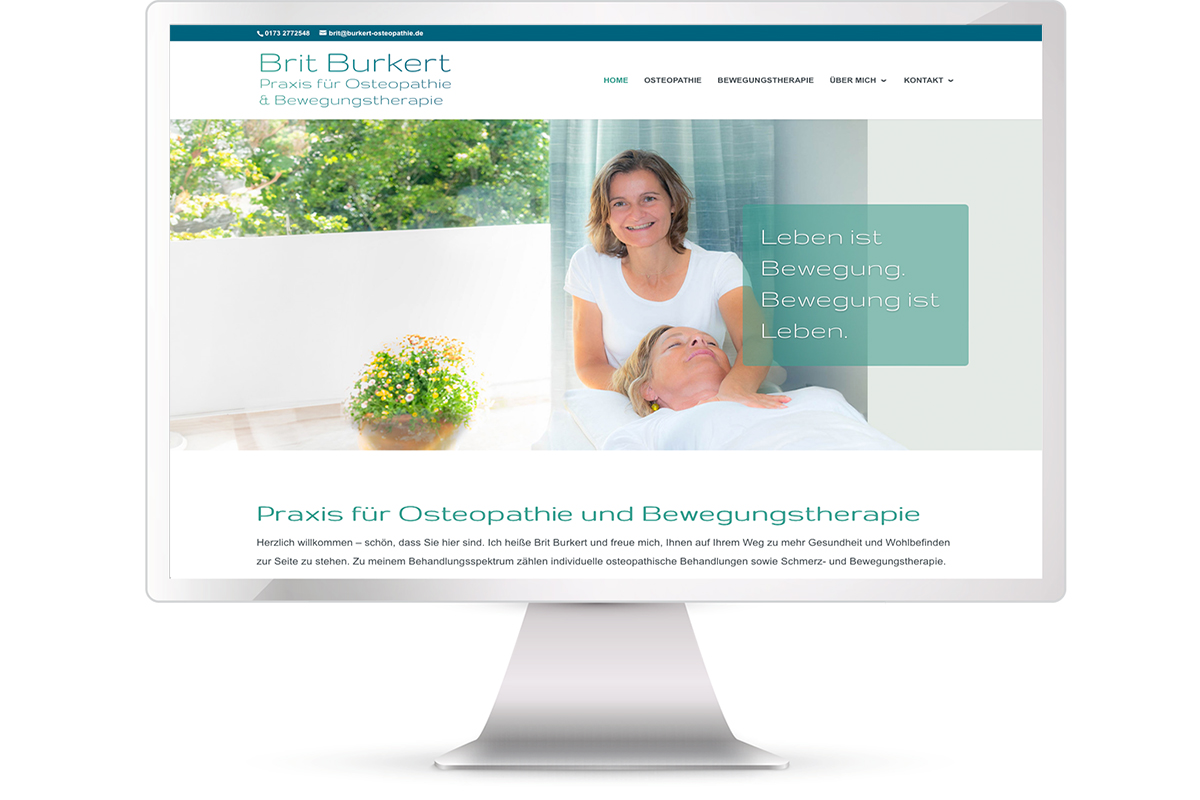 Website Osteopathie & Bewegungstherapie