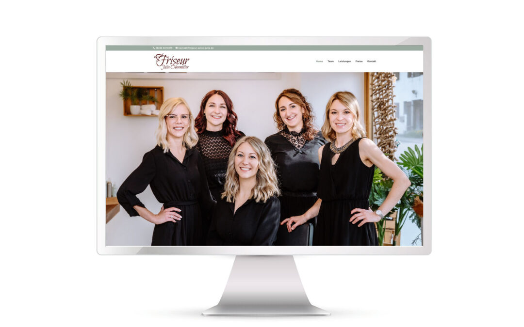 Website Relaunch Friseursalon Julia – Teambild